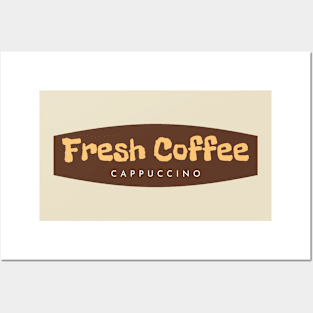 Cappuccino Fresh Coffee Posters and Art